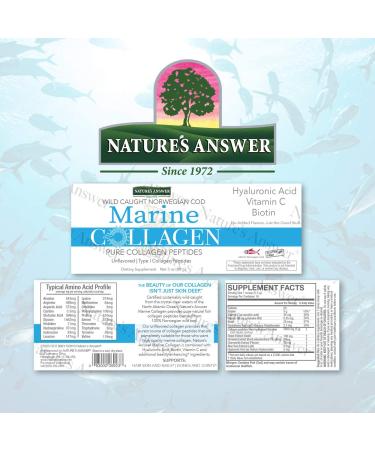 Nature's Answer Marine Collagen â€“ Wild Caught Norwegian Cod 3 oz (Unflavored) for Skin & Joint Health - Buy Online on GoSupps.com