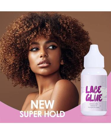 Wig Glue Invisible Lace Adhesive Glue Hair Replacement Bonding Glue For Wigs Toupee Systems Lace Hairpiece Hair Closure Strong Hold Waterproof Transparent Formulated For Oily Skin 1.3 Oz - Buy Online on GoSupps.com