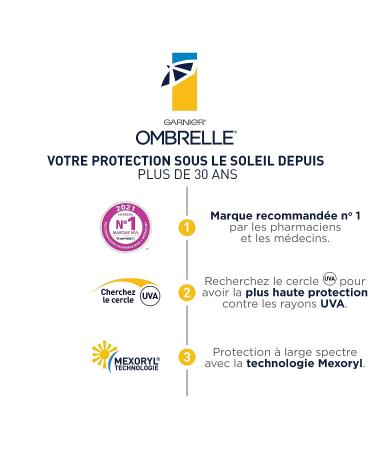 OMBRELLE SPORT SPF 50 Clear Spray 122g/4.3oz | Water-Resistant Sunscreen - Buy Online on GoSupps.com