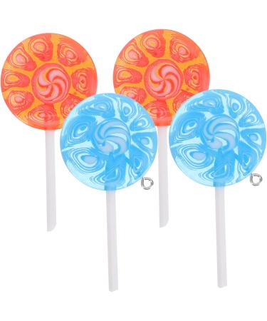 12 Pcs Lollipop Keychain Key Fob Lollipops DIY Lollipop Pendant DIY Pendants Key Chain Fake Fruit 6X3CMx3pcs Assorted Colorx3pcs - Buy Online on GoSupps.com