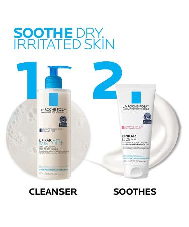 La Roche-Posay Lipikar Soothing Relief Eczema Cream - Face and Body Lotion for Sensitive Skin - Moisturizer with Colloidal Oatmeal - Buy Online on GoSupps.com