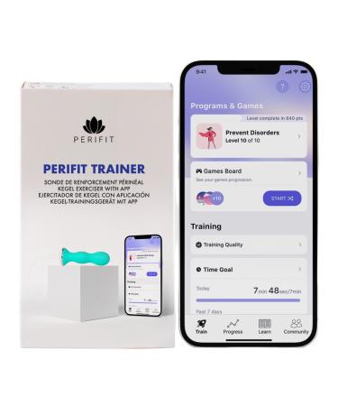 Perifit - Pelvic Floor Exerciser with App | Kegel Trainer | Strengthen Your Pelvic Floor get Better Bladder Control Faster Postnatal Recovery Green