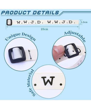 Dolotta 25Pcs WWJD Webbing Bracelets - Religious Christian Woven Wristbands for Men and Women - Perfect for fundraisers and events - Buy Online on GoSupps.com