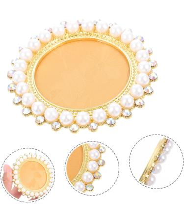 Mikinona Nail Display Board Nail Showing Board Nail Color Mixing Plate Nail Polish Plate Nail Art Manicure Nail Building Gel Nail Gel Nail Tips Display Holder Zinc Alloy Nail Plate Cosmetic 7.9X7.9X1.2CM Golden - Buy Online on GoSupps.com