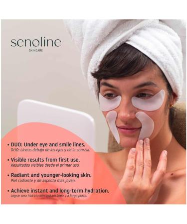 Senoline EYE AND SMILE PATCHES anti-aging for women and men. Anti-dark circles anti-puffiness. Adhesive gel with a blend of natural oils and ceramides. 4 reusable pairs. Made in Barcelona - Buy Online on GoSupps.com