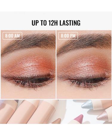 Oulac Nude Gold Eyeshadow Stick - Waterproof & Long Lasting Shimmering Glitter - Vegan & Cruelty-Free (11) Golden Hour - Buy Online on GoSupps.com