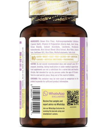 Wellgard Vegan Vitamin B12 High Strength Supplement - Folic Acid, Vitamin B6 & D3 - Made in UK - Buy Online on GoSupps.com