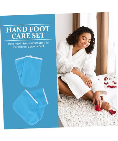 Vaguelly Kit Soin Mains Pieds Paraffine Socks Chaussettes Cir es Tailles Unique Coton Thermique Bleu Profond Bain Paraffine Hydratation Spa Usage Domestique Professionnel - Buy Online on GoSupps.com