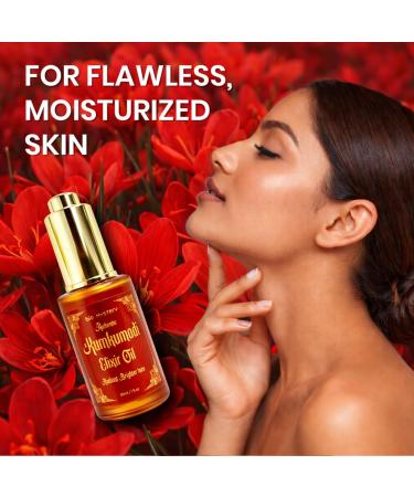 Bio Mystery Authentic Kumkumadi Elixir Oil Rodiont Brighter Face Oil For Glowing Skin Dark Spot Wrinkles and Pigmentation | Rich in Vitamin A & C | 30ml/1 floz - Buy Online on GoSupps.com