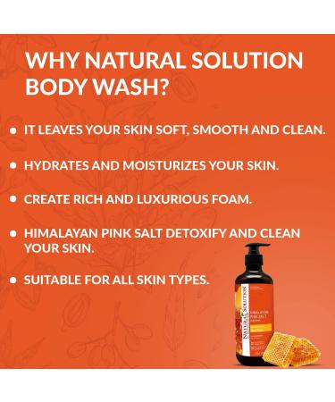 Natural Solution Body Wash with Natural Honey - Deep Conditioning Shower Gel for Dry Skin - 17 fl oz (Pack of 3) - Buy Online on GoSupps.com