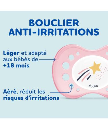 Dodie Anatomical Pacifiers Set for 18+ Months | BPA-Free Robust Designs - Go Girl Squirrel & Shooting Star - Buy Online on GoSupps.com