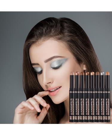 Eyeshadow Pencil Set - Shimmer Creamy Eyeshadow Pencils - Waterproof Shimmer Eye Shadow Sticks Eye Shadow Stick Makeup Set Smoky Highlighter Eye Makeup Pochy - Buy Online on GoSupps.com