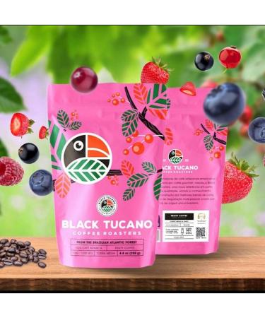 Black Tucano Brazilian Specialty Medium Roast Fruity Coffee - Premium 89+ Points Whole Bean - 250g 24 Pack - Buy Online on GoSupps.com