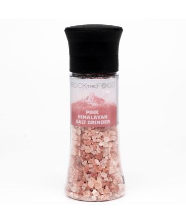 Rock The Food | Pink Himalayan Coarse Grain Salt Grinder | 7.76 oz