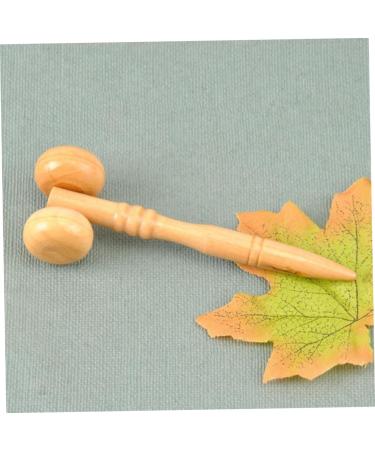 Lurrose Wooden Anti-Aging Face Massage Tool | Thin Roller & Rod for Face Lifting & Muscle Relaxation | Bamboo Lotus Tree Massage Device - Buy Online on GoSupps.com