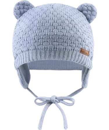 XIAOHAWANG Baby Earflap Beanie Hat | Soft Knit Bear Infant Toddler Hat 18m-3yr | Sky Blue - Buy Online on GoSupps.com