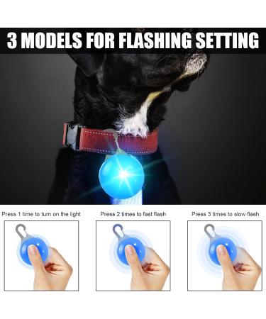 7-Piece LED Dog Light Pendants - Flashing Safety Collars for Dogs & Cats | Multi-Mode Luminous Pet Bands & Keychains for Kids & Joggers - Buy Online on GoSupps.com