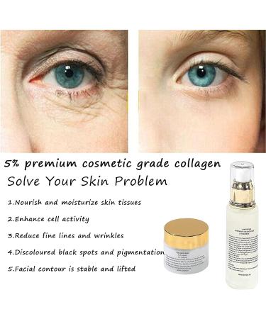 Collagen gel and collagen cream set 50g cream 50ml gel moisturizing antiaging skin smoothing elitzia ETCC03 - Buy Online on GoSupps.com