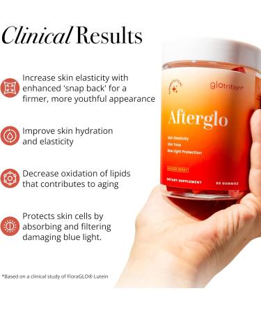 Glotrition Afterglo Gummies Lutein & Antioxidants for Skin Defense 60 Count 1 Count (Pack of 60) - Buy Online on GoSupps.com