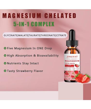5-in-1 Magnesium Complex Drops - 1500mg High Absorption Liquid Supplement for Nerve, Mood, Sleep & Muscle Function - Buy Online on GoSupps.com