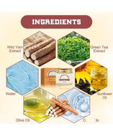 Wild Yam Cream for Hormone Balance | Organic Skin Moisturizer for All Skin Types | Women's Wild Yam Root Cream (2pcs - Buy Online on GoSupps.com