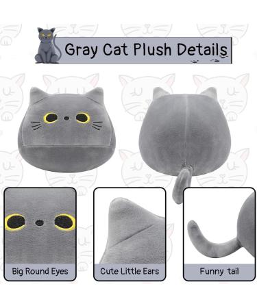 DNFASCHI Gray Cat Plush Toy Cute Cat Stuffed Animals Plush Toy 3Pcs Gray Cat Plushie Soft Mini Cat Plush Toys for Girls Boys Cute Stuffed Cat Doll for Birthday - Buy Online on GoSupps.com