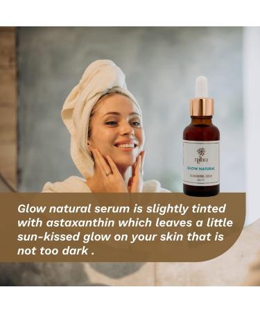  Nibu Glow Natural Serum 30ml Anti-aging anti-wrinkle reduces hyperpigmentation hydrating brightening and illuminating Organic face serum for men and women - Buy Online on GoSupps.com