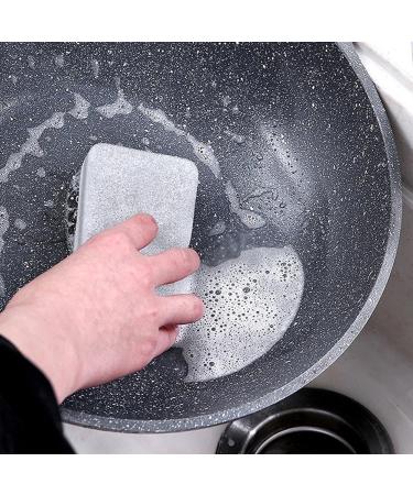10PCS Gray Double-Sided Cleaning Sponge Household Cleaning Supplies Scouring Pad Restaurant Dropshipping Scrub Cloth - Buy Online on GoSupps.com
