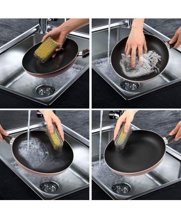 Cast Iron Cleaner Cast Iron Skillet Cleaner Chainmail Stainless Steel 316L Pot Cookware Chainmail Scrubber Skillet Scraper 1Pc Silver - Buy Online on GoSupps.com