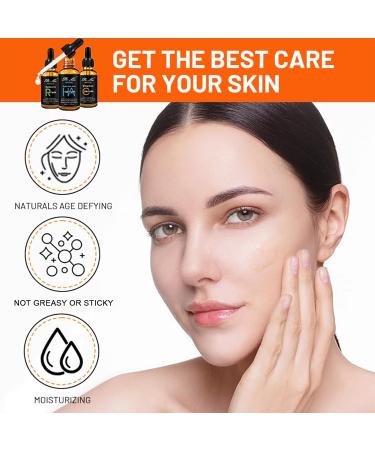 3 Pack Face Serum Set - Retinol Vitamin C & Hyaluronic Acid - Korean Anti-Aging Skin Care for Women - Firming & Hydrating - Buy Online on GoSupps.com