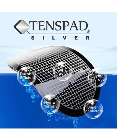 TENSPAD SILVER Replacement Pads for Slendertone Devices | Compatible with Slendertone ABS | International Shipping - Buy Online on GoSupps.com