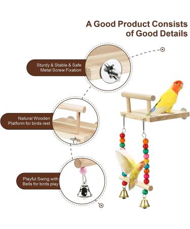 Buy Bugbags for Birds - Parrot Wood Platform Swings & Chewing Toys for Green Cheeks Chinchillas & Hamsters | Shop Now for International Shipping - Buy Online on GoSupps.com