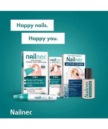 Nailner Active Cover Nail Fungus Treatment - 24 Hour Peel Off Technology - Nude 30ml - Buy Online on GoSupps.com