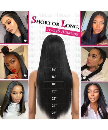 24 Inch Brazilian Silk Straight 5X5 HD Lace Front Human Hair Wig for Women | Pre-Plucked Deep Parting Glueless Wig with Transparent Lace Frontal - Buy Online on GoSupps.com