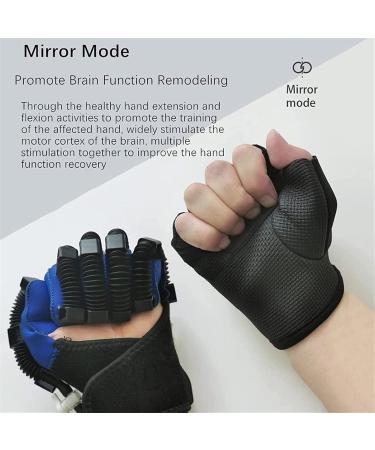 Both Hands Rehabilitation Robot Gloves Electric Glove Finger Orthoses Soft Resting Hand Splint for Flexion Contracture LCD Touch Screen/Timing/intensity Can Be Adjusted (XL) X-Large - Buy Online on GoSupps.com