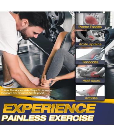 Ankle Brace for Men & Women - Adjustable Compression Sleeve for Tendonitis Sprains & Sports Protection (Gray - Buy Online on GoSupps.com