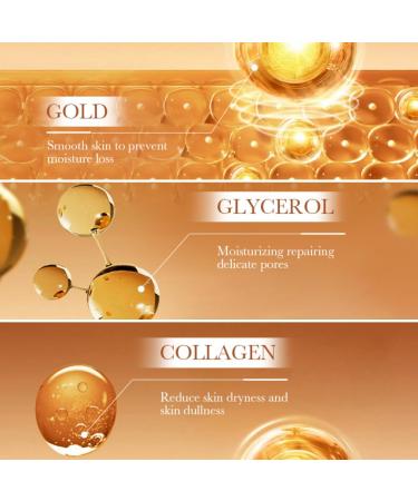 24K Gold Face Masks - Face Masks Beauty - Sleeping Face Mask for Hydrating repairing and rejuvenating skin - Face Masks Skincare - Hydrating Face Mask for Smooth Glowing Even Toned Skin Care - Buy Online on GoSupps.com