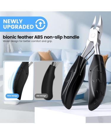 Professional Precision Nail Scissors for Thick Fingernails & Toenails | Stainless Steel Nail Clippers with Soft Handle - Buy Online on GoSupps.com