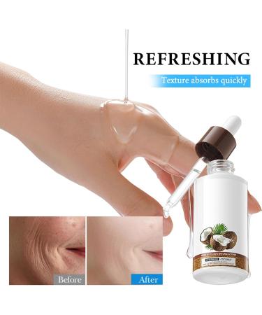  Dyceittdia 2PCS Coconut Oil Serum Nourishing and Rejuvenating Coconut Oil Serum Skin Firming Moisturizing and Nourishing 2PCS*40ml serums1 - Buy Online on GoSupps.com