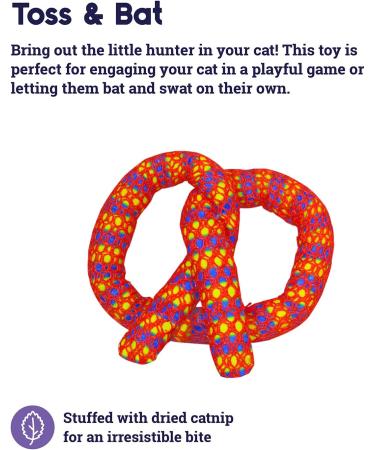 Petstages Catnip Pretzel Dental Chew Toy | Plaque Away Cat Toy - Buy Online on GoSupps.com