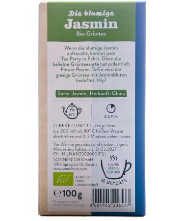  Sonnentor Sonnentor Bio Jasmine Loose Green Tea (6 x 100g) - Buy Online on GoSupps.com