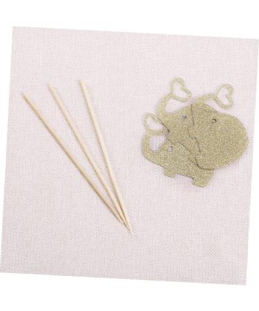 COHEALI 3pcs Glitter Cupcake Toppers Baby Shower Cupcake Picks Fruit Cocktail Picks Appetizers Dessert Topper Wedding Elephant Cupcake Toppers Jungle Animal Toppers Rod Paper Cup Golden medium - Buy Online on GoSupps.com