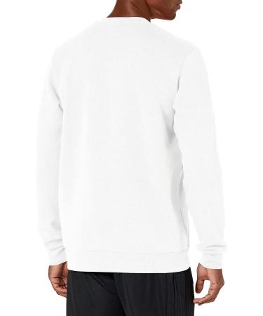adidas Men's Tall Size Essentials Fleece Sweatshirt - White/Black (Medium) - Buy Online on GoSupps.com