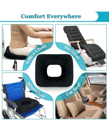 Donut Pillows Bed Sore Cushions Butt Pillow for Sitting After Surgery Hemorrhoid Pillow Postpartum Pregnancy Pressure Ulcer Cushion Tailbone Medical Post Surgery Chair Seat Pads Black - Buy Online on GoSupps.com