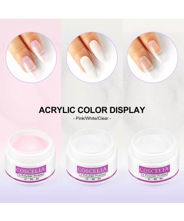Acrylic Nail Kit with 78 Colors of Glitter Acrylic Powder and Liquid Monomer, Nail Tips and Acrylic Nail Brush Nail Art Tools for Nail Extension and Decoration 3D Manicure DIY Acrylic Nails 2 - Buy Online on GoSupps.com