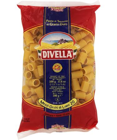 10x Divella pasta 100 Italiaans N 20 Half wolf eyes 500g