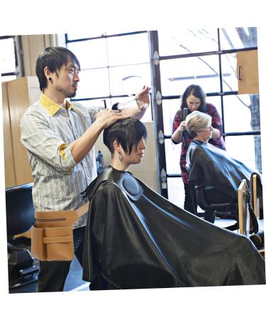 DOITOOL Barber Storage Bag Hairdressing Shears Leather Tool Kit Leather Satchel Makeup Gadgets Leather Waist Tool Scissor Holder Artist Tool Belt Tease Waist Bag 25x19cm Khaki - Buy Online on GoSupps.com