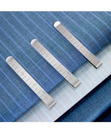 Sewing Clips Pack of 15 - Stainless Steel Hemming Clips with 3 Inches Measurement Ruler - Quilting Supplies for Fabric Pinning and Marking - Buy Online on GoSupps.com