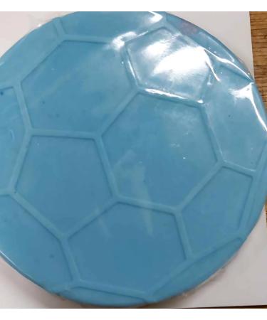 Football soap 7cm soaps fragrance free suitable for sensitive skin. colours will vary