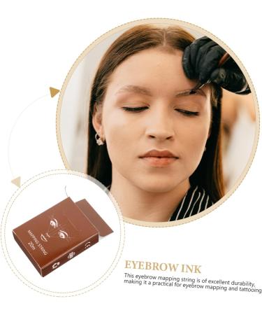 Beavorty 5 Boxes Ruler Ink Eyebrow Drawing Liner Brow Mapping Supplies Draw a Line Eyebrow Line 6.10X4.60X1.80CMx5pcs Light Brownx5pcs - Buy Online on GoSupps.com